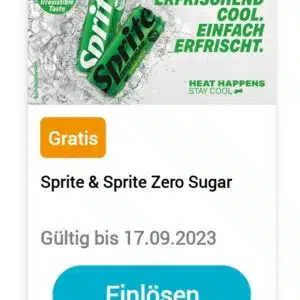 Gratis Sprite oder Sprite Zero testen über Couponplatz