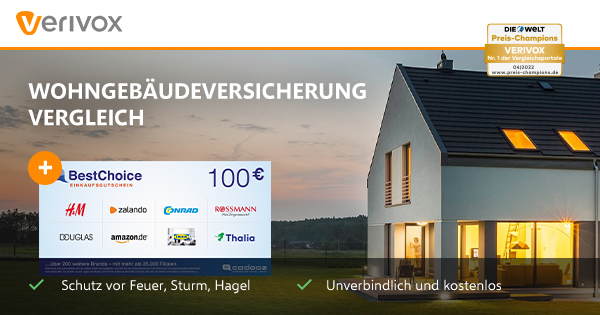 Verivox Wohngebäudeversicherung