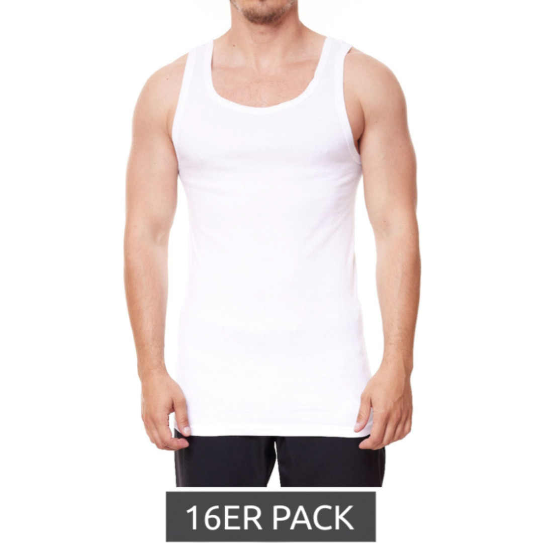 Thumbnail 🚀 MEGA! 🤑 Nur 2€ pro Shirt! 16er Pack LeGiorgio Herren Achsel-Hemd Baumwolle für 32€ inkl. Versand