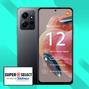 Xiaomi Redmi Note 12 für einmalig 29,99€ + 10GB LTE + 30€ Wechselbonus für nur 9,99€ mtl. (Super Select S)
