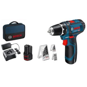 Bosch GSR 12V-15-2-LI Professional Akkuschrauber Set 39-tlg. für 104,99€ (statt 130€)