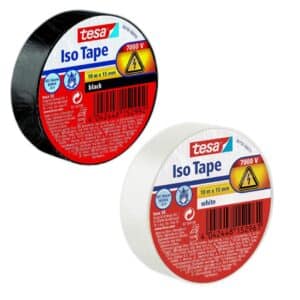 🤑 10m tesa Isolierband in Weiß für 1,30€, andere Farben für 1,49€! 🎉 Selbstklebendes Isolierband | hitzebeständig | zum Isolieren, Reparieren und Bündeln
