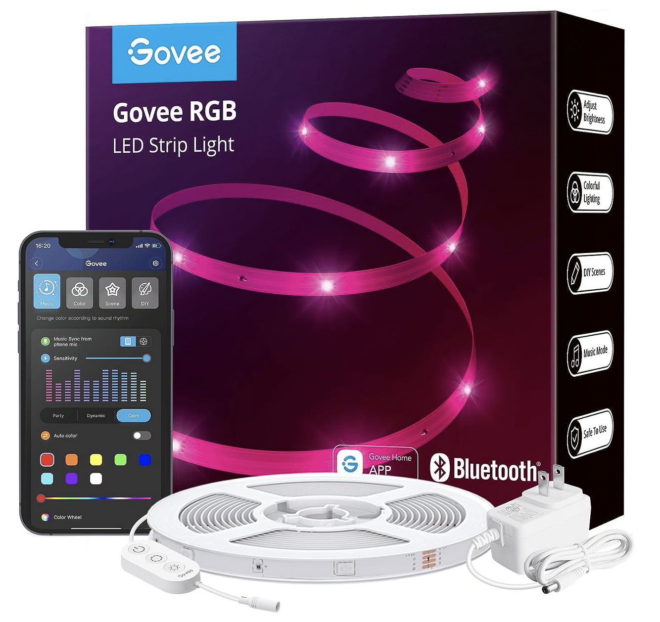 Govee LED Strip 40m - Bluetooth RGB LED Streifen mit App-Steuerung für  25,99€ (statt 36€)