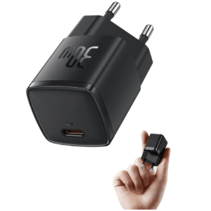 🚀 Baseus USB C Netzteil, 30W Schnellladegerät, GaN3, schwarz, für 8,79€ (statt 18€)