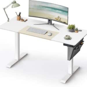 🔥 SONGMICS höhenverstellbarer Schreibtisch für 94,39€ ✔️ mit 4 Speicherplätzen und Tischplatte (60 x 140cm)