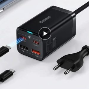 Baseus 65W USB C Ladegerät - 4 Ports inkl. 1,5 Meter 100W Kabel für 20,08€ inkl. Versand