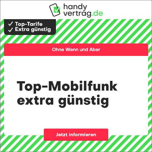 Thumbnail mtl. kündbare LTE Allnets 📱 7GB für 5,99€ | 20GB für 9,99€ | 30GB für 11,99€ | 47GB für 17,99€ ⏰ nur für kurze Zeit (handyvertrag.de im o2-Netz)