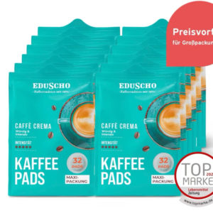 Eduscho Kaffeepads ,sorte  Crema 12x 32 Pads für 31,70€ (statt 45,70€)