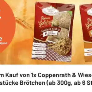 smhaggle & Kaufland: Coppenrath & Wiese Brötchen für 0,89€