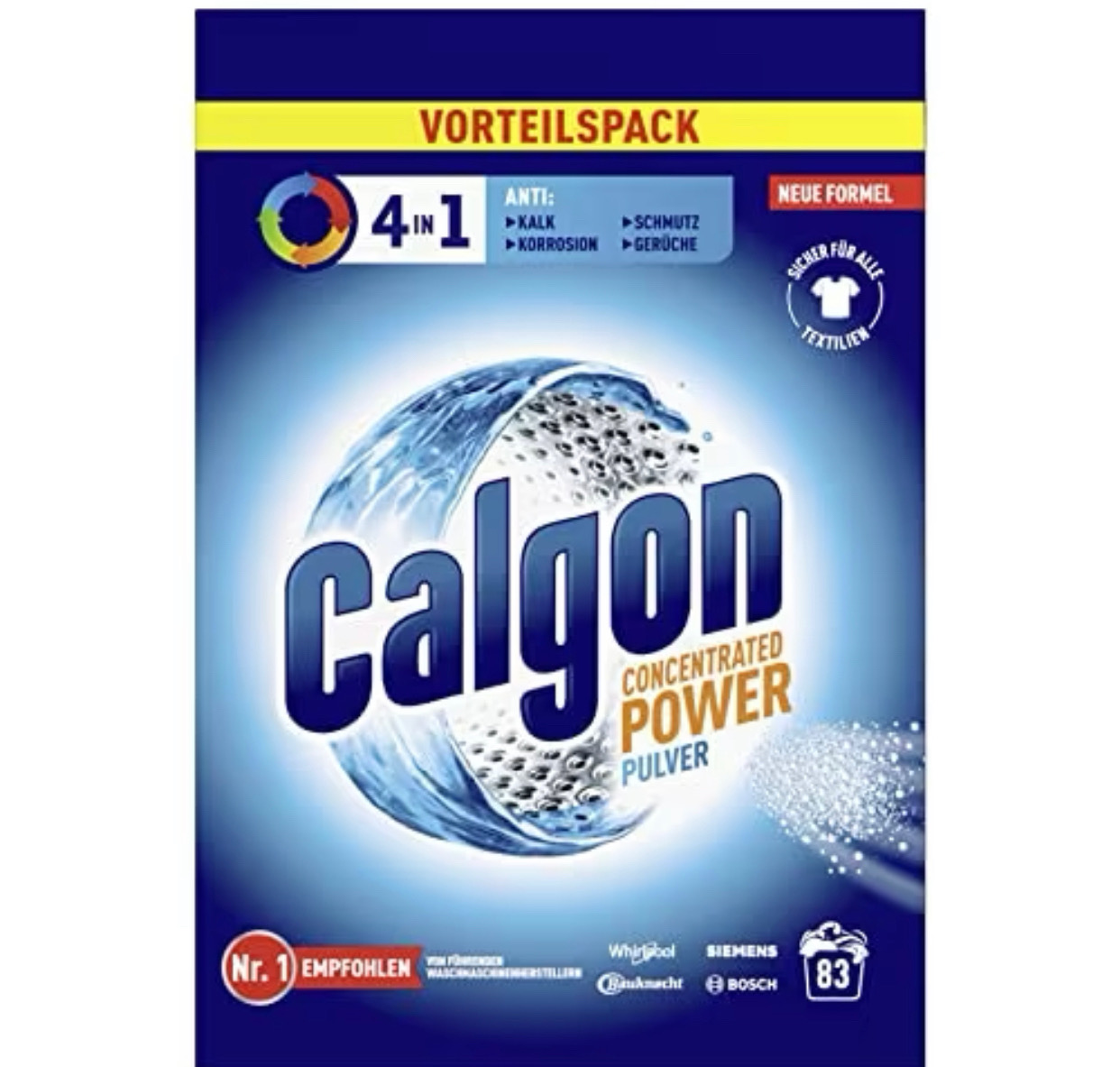Calgon 4in1 Pulver 2075g für 7,89€ (statt 14,72€)