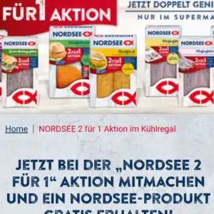 NORDSEE 2 FÜR 1 AKTION - NUR IM SUPERMARKT