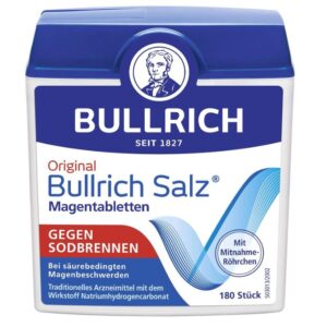 ⚕️ Original Bullrich Salz® gegen Sodbrennen 180 Tabletten für 3,56€!