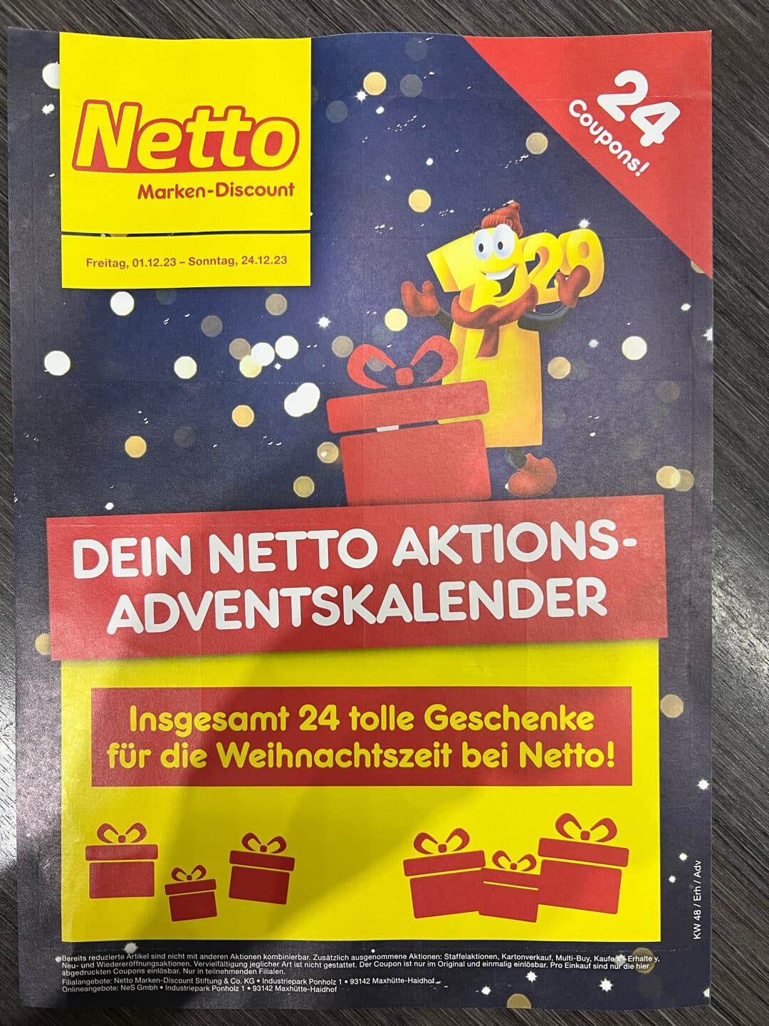 🎄 Netto Adventskalender mit vielen Gratisartikeln