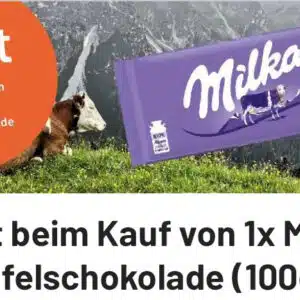 Kaufland &amp; smhaggle: Tafel Milka Schokolade für 35 Cent (bei Rewe für 55 Cent)