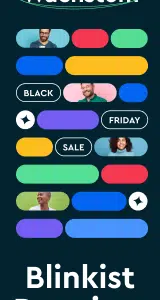Blinkist Black Friday SALE: Bis zu 85 % Rabatt auf Abonnements - 1 Jahr für 12€