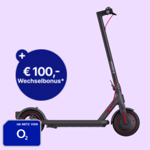 ❗️ Eff. Gratis 🛴 Xiaomi Electric Scooter 4 Pro für einmalig 4,95€ + 100€ Bonus + 25GB 5G/LTE Allnet für 29,99€/Monat (O2 Mobile M)