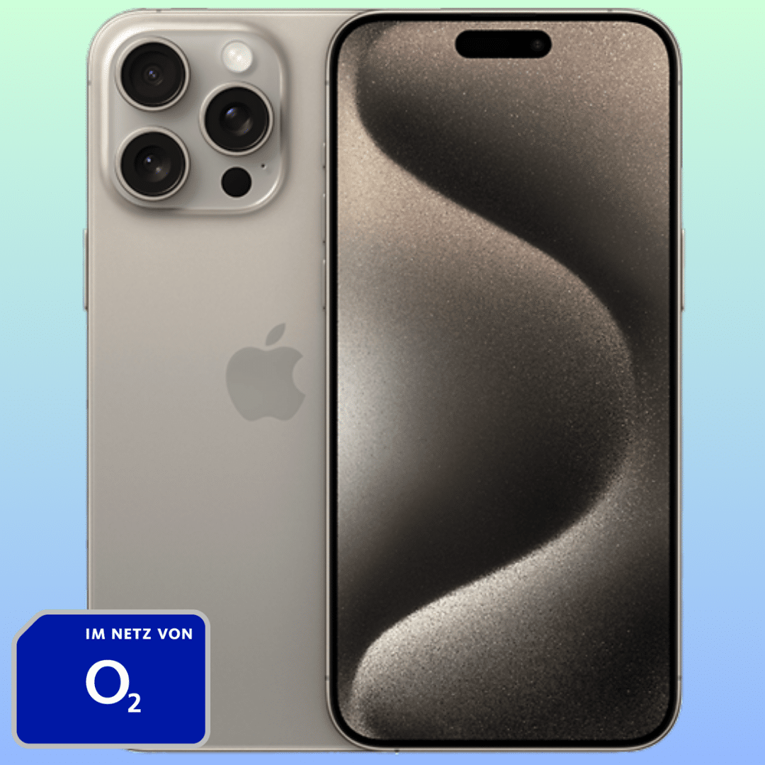 Thumbnail 📱 iPhone 15 Pro Max (256GB) für einmalig 349€ + 2x 280GB 5G/LTE Allnet für 49,98€/Monat (Doppelkartenaktion | o2 Mobile XL)