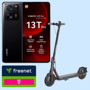🛴📱 Xiaomi 13T Pro (1TB) für 29€ + 25GB LTE Telekom Allnet für 34,99€/Monat + Xiaomi Electric Scooter 4 Lite + 50€ Wechselbonus (Telekom green LTE)