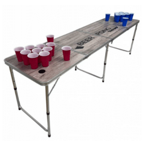 🍻 MUWO "Wood Look" Bierpong Tisch Set mit 22 Bechern 53,18€ (statt 80€)