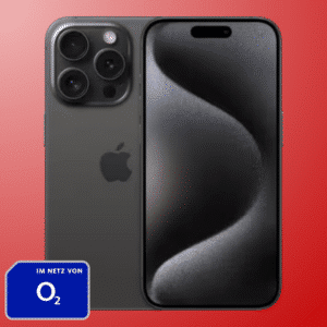 Apple iPhone 15 Pro (128GB) für 249€ + gratis AirPods + 140GB 5G/LTE Allnet für 49,99€/Monat (o2 Mobile L Boost | jedes Jahr 10GB mehr)