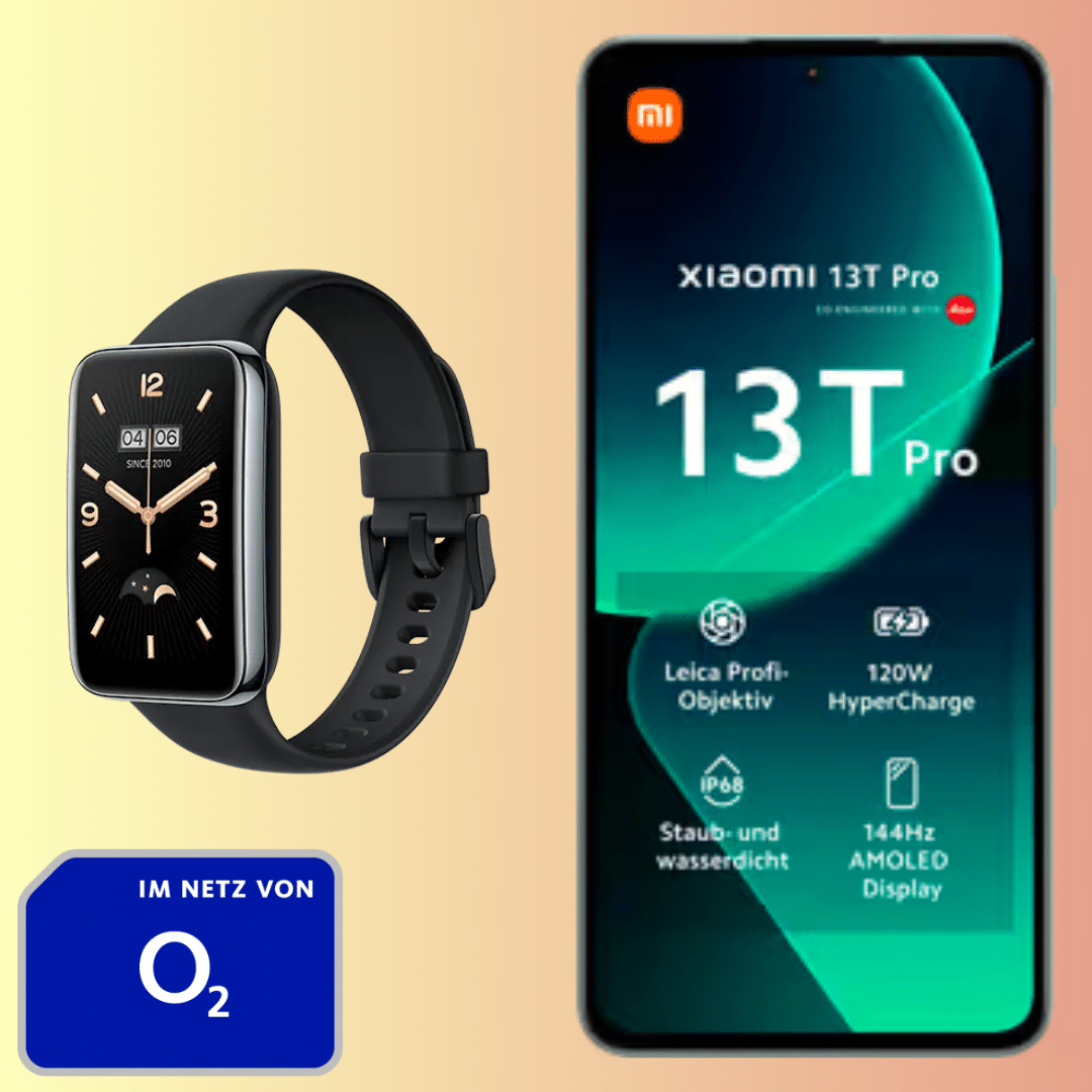 Thumbnail 😍 Xiaomi 13T Pro (512GB) für 59,99€ + gratis Xiaomi Smart Band 7 Pro + 30GB LTE Allnet für 24,99€/Monat (o2 Basic 25)