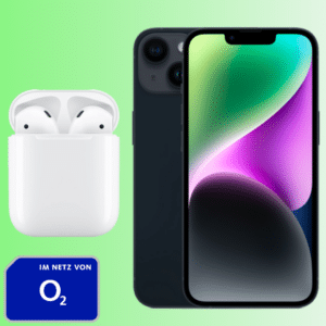 iPhone 15 (128GB) für 99€ + gratis AirPods + 140GB LTE & 5G Allnet für 49,99€ mtl. (jedes Jahr: +10GB mehr + o2 connect | o2 Mobile L Boost)