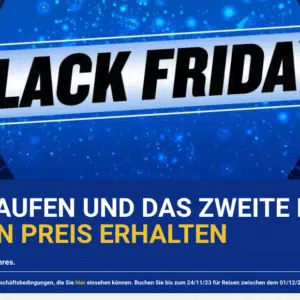 Ryanair Black Friday Aktion: 50% auf 2. Flug