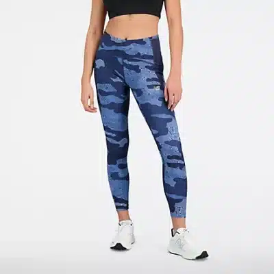 Damen Printed Impact Run Tight Blau