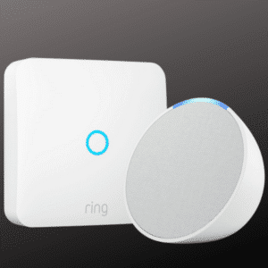 Ring Smarte Gegensprechanlage mit Fernentriegelung + Echo Dot (5. Generation | 2022) für 51,99€