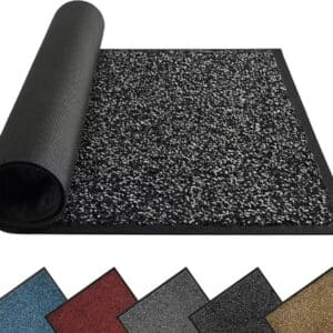 Mibao Fußmatte für Innen &amp; Außen, 40x60cm Schwarz  für 6,39€ (statt 12,99€)