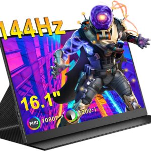 Mobiler Monitor: 16,1 Zoll / 144Hz / 1080P