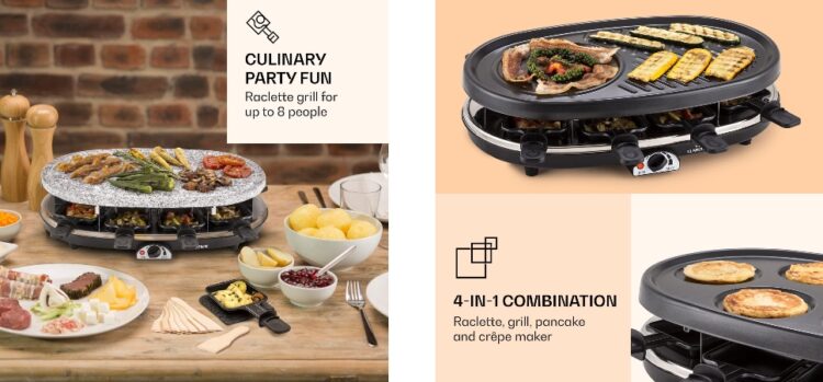 Klarstein Steaklette All-U-Can-Grill Raclette
