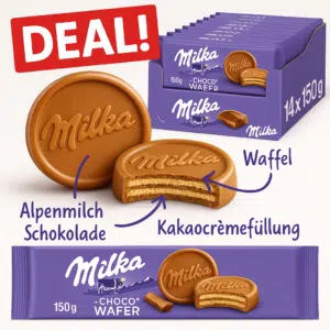 Milka Choco Wafer (14 x 150g) für 19,99€ (statt 36€)