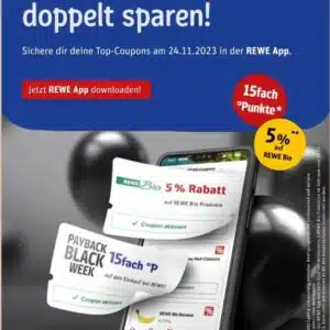 15-fach Payback-Punkte bei REWE am Black Friday (24.11.2024)