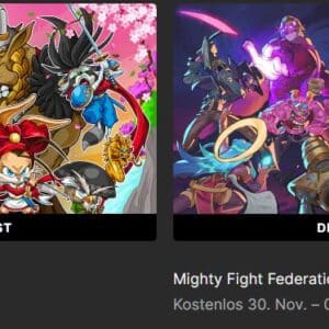 Vorankündigung Gratis Game &#034;Jitsu Squad&#034; &amp; &#034;Mighty Fight Federation&#034; bei Epic vom 30.11.2023 17:00 Uhr bis 07.12.2023 16:59 Uhr