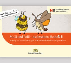 Malbuch: Molli und Polli – die Insekten-HeldeN! &amp; Benni und Tatti – die Klima-HeldeN! kostenlos im HeldeN!-Shop bestellen (nur Baden-Württemberg)