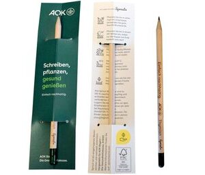 Samenbleistift „Thymian“, Kochschürze, Kochlöffel und Kochbuch (PDF) gratis bei AOK Bayern bis 30.11.23 -nur Bayern-