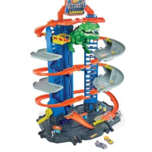 Hot Wheels MEGAcity Parkgarage mit T-Rex-Angriff für 74,99€ (statt 113€)