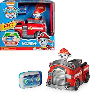 PAW Patrol Marshalls ferngesteuertes Feuerwehrauto mit Fernbedienung, Spielzeug für Kinder ab 3 Jahren, Batteriebetrieben um 16,99 EUR (statt 22,49 EUR)