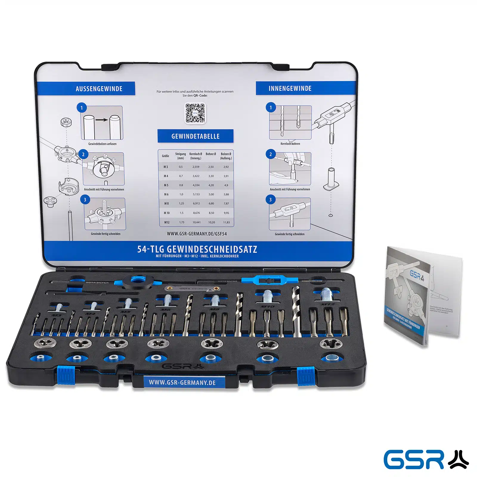 Coffret de tarauds et filières HSS M3-M20 pour acier et fonte | WURTH Coffret de tarauds et filières HSS M3-M20 pour acier et fonte | WURTH
