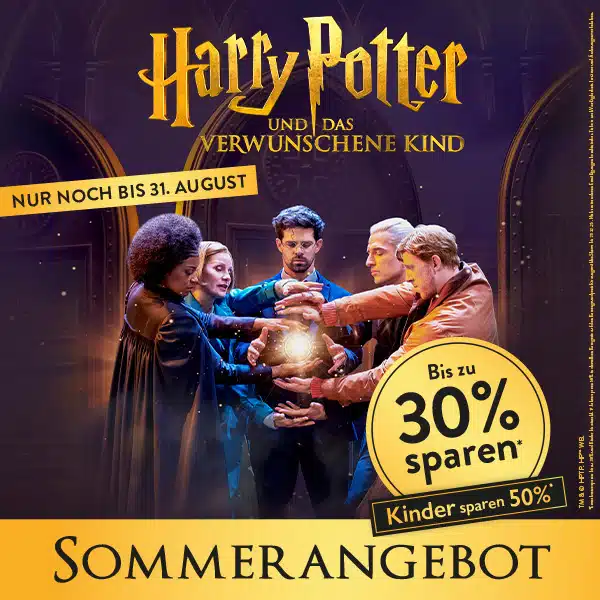 Thumbnail 🪄 30% Rabatt auf Tickets + Kinder sparen 50%: Harry Potter und das verwunschene Kind