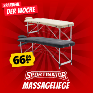 Sportinator Premium 3 Zonen Massageliege für 66,66€