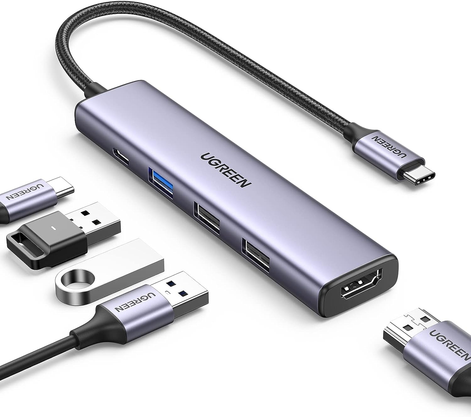 🚀 5 in 1 USB C Hub von UGREEN für 11,89€ (statt 17€)