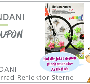 LINDANI Fahrrad-Reflektor-Sterne für Kinder zwischen 4 und 10 Jahren gratis in LINDA Apotheken im Dezember