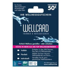 🧖‍♀️ WellCard Wellnessgutschein 50€