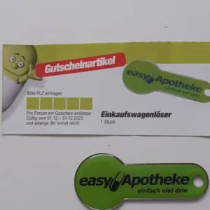 Einkaufswagenlöser  / Chip als Schlüsselanhänger
