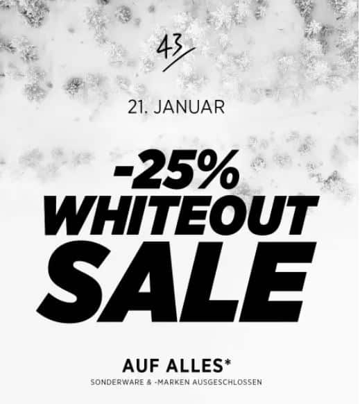 43einhalb Whiteout Sale
