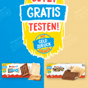 🤩 GRATIS: kinder Cards und kinder DUO kostenlos testen