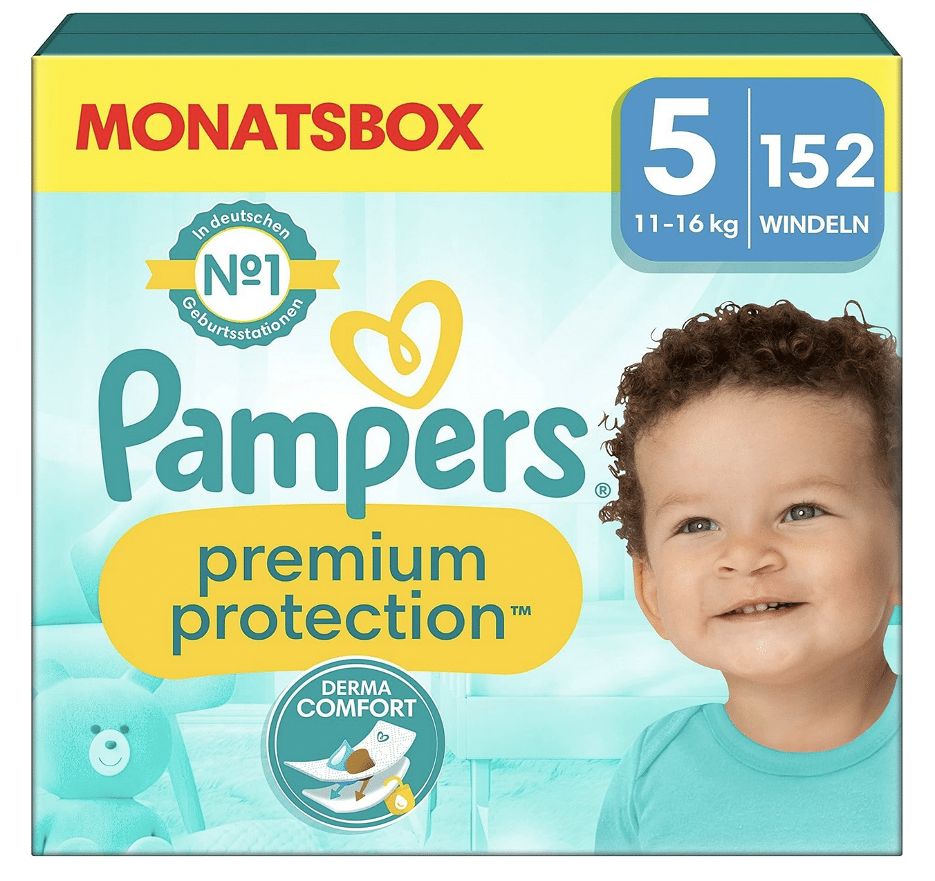 Thumbnail Pampers Premium Protection Windeln/ Pants in der Monatsbox in allen Größen z.B: 5er Windel für 26 Cent