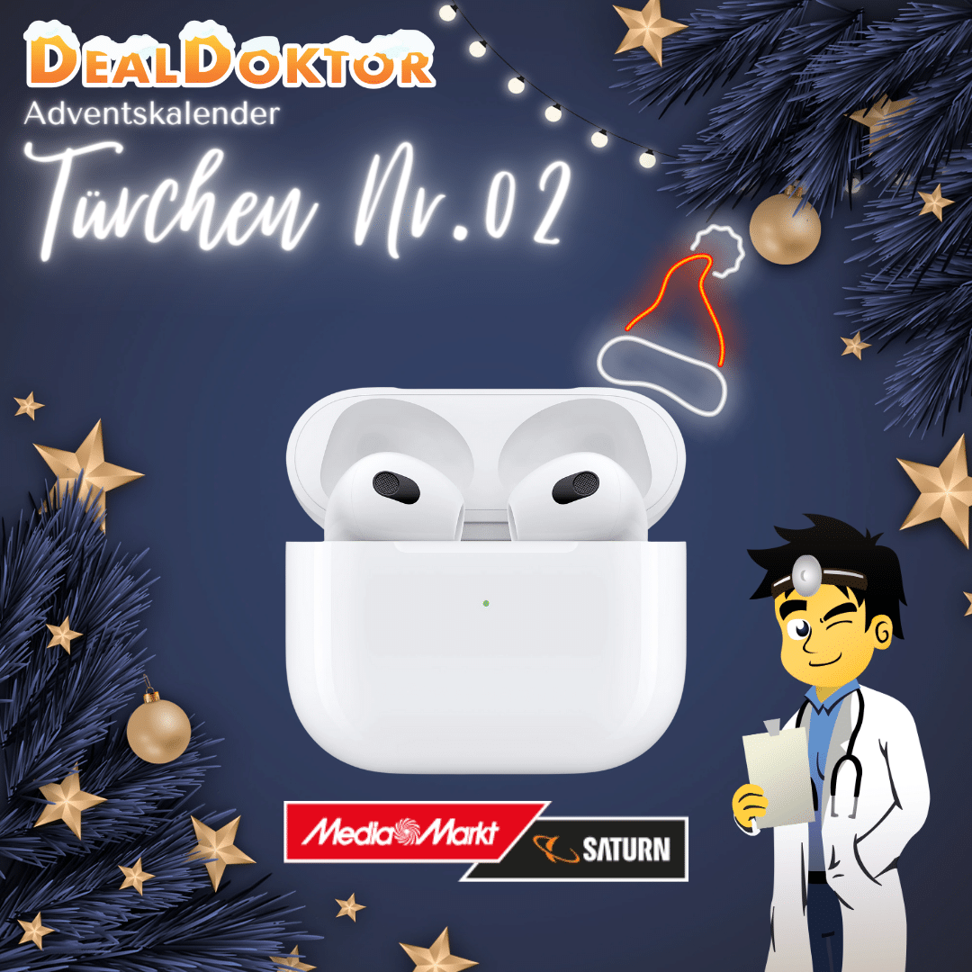 Thumbnail 🎁 DealDoktor Adventskalender - Türchen 2: Apple AirPods (3. Generation)